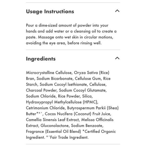 Shea Moisture Face Cleansing Powder Exfoliating Green Coconut Activated Charcoal - Picture 5 of 7